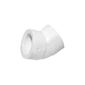 Купить Угольник Политэк соединительный PPR белый 20 мм 45 градусов по низкой цене