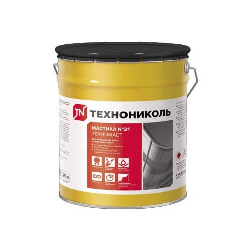 мастика кровельная технониколь техномаст №21, 20 кг Купить Мастика кровельная Технониколь Техномаст №21, 20 кг по низкой цене