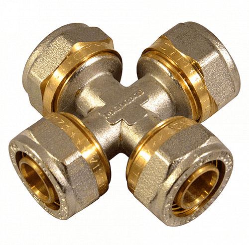 Купить Крестовина CTM CCR01616 равнопроходная 16 мм по низкой цене