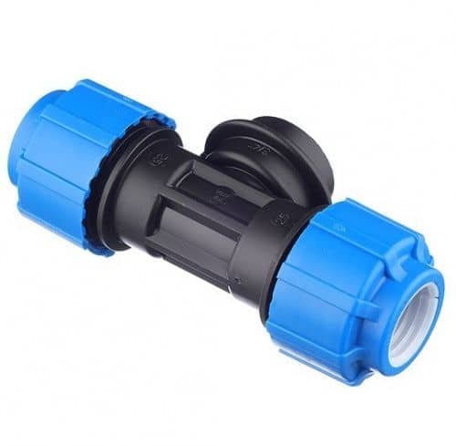 Купить Тройник ТПК-Аква компрессионный с внутренней резьбой 20 мм 1/2 дюйма по низкой цене