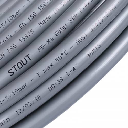 Купить Труба Stout PEX-a SPX-0001-001622 16х2,2 мм серая бухта 100 м по низкой цене