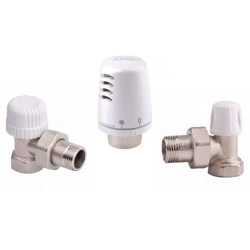 Купить Комплект ICMA термостатический угловой KTE 1100 +774-940 +805-940 1/2 дюйма по низкой цене