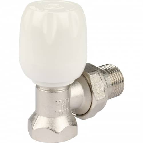Купить Клапан Stout ручной терморегулирующий SVRs 1152 000015 1/2 дюйма угловой с неподъемным шпинделем по низкой цене