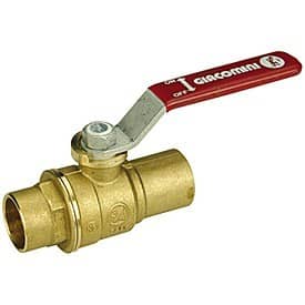Купить Кран Giacomini шаровой R258Y006 стандартнопроходной латунный под пайку по низкой цене