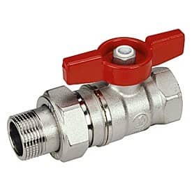 Купить Кран Giacomini шаровой R259X007 стандартнопроходной латунный с отводом американка по низкой цене