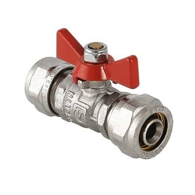 Купить Кран Valtec шаровой VT.343.N.1616 редуцированный латунный с обжимным соединением по низкой цене