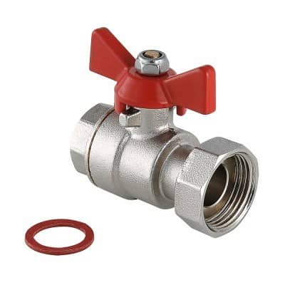Купить Кран Valtec шаровой VT.241.N.0405 полнопроходной латунный с накидной гайкой американка по низкой цене