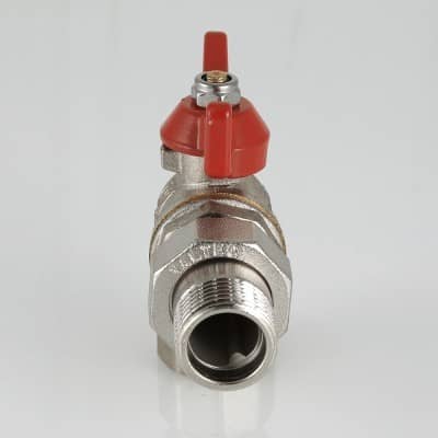 Купить Кран Valtec Base  шаровой VT.228.N.04 полнопроходной латунный угловой с полусгоном американка по низкой цене