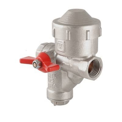 Купить Кран Valtec шаровой VT.299.NL.04 угловой латунный со встроенным фильтром и редуктором давления левый по низкой цене