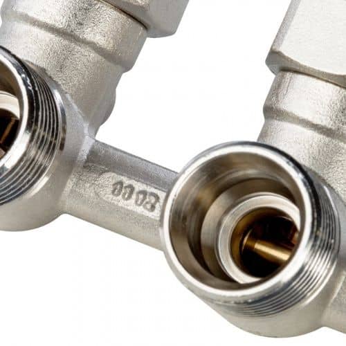 Купить Узел нижнего подключения радиатора Stout SVH 0003 000020 3/4 дюйма, для однотрубной системы, угловой по низкой цене