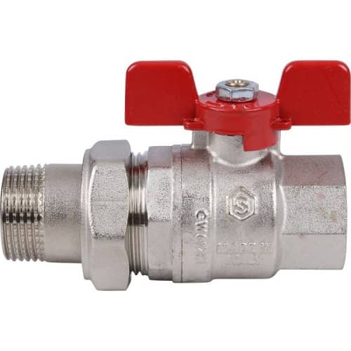 Купить Кран Stout шаровой SVB-1007-000025 полнопроходной латунный американка по низкой цене