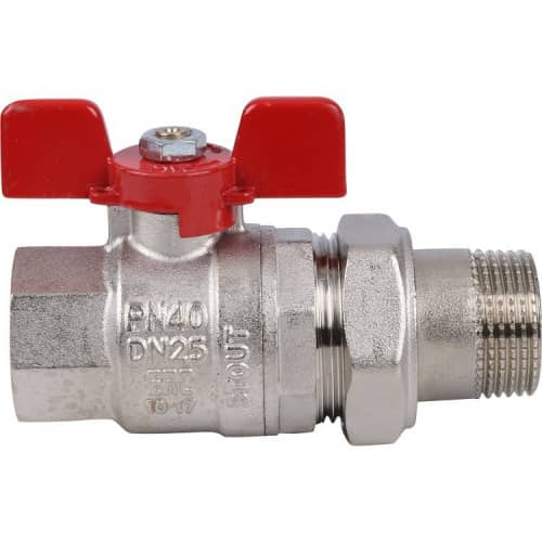 Купить Кран Stout шаровой SVB-1007-000025 полнопроходной латунный американка по низкой цене