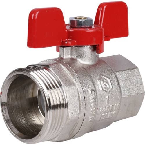 Купить Кран Stout шаровой SVB-1007-000025 полнопроходной латунный американка по низкой цене