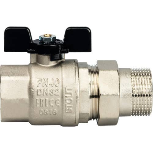 Купить Кран Stout шаровой SVB-0007-000032 полнопроходной латунный американка по низкой цене