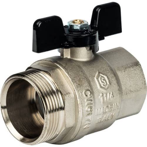 Купить Кран Stout шаровой SVB-0007-000032 полнопроходной латунный американка по низкой цене