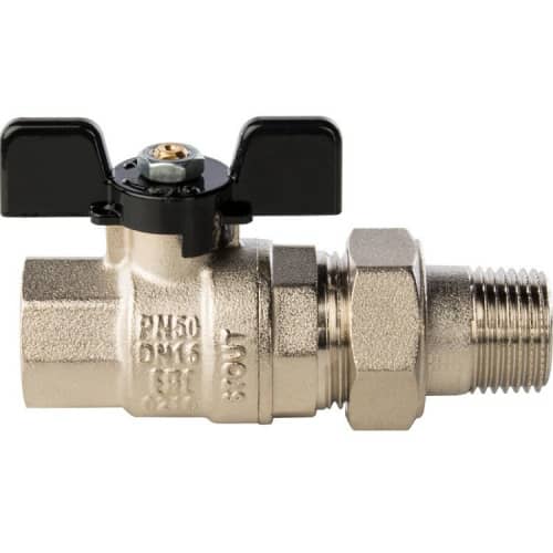 Купить Кран Stout шаровой SVB-0007-000015 полнопроходной латунный американка по низкой цене