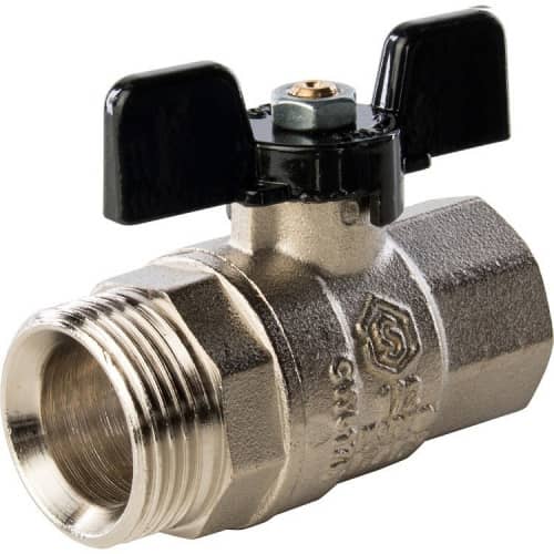 Купить Кран Stout шаровой SVB-0007-000015 полнопроходной латунный американка по низкой цене