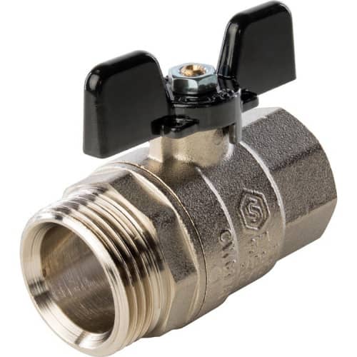 Купить Кран Stout шаровой SVB-0007-000020 полнопроходной латунный американка по низкой цене