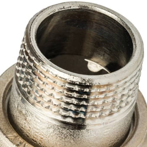Купить Кран Stout шаровой SVB-0008-000025 полнопроходной угловой латунный американка по низкой цене