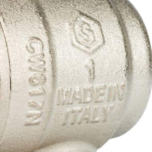 Купить Кран Stout шаровой SVB-0008-000025 полнопроходной угловой латунный американка по низкой цене