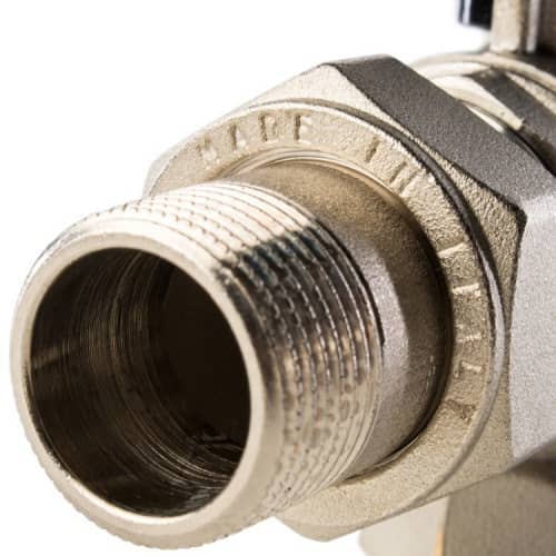 Купить Кран Stout шаровой SVB-0008-000020 полнопроходной угловой латунный американка по низкой цене