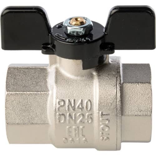 Купить Кран Stout шаровой SVB-0002-000025 полнопроходной латунный по низкой цене