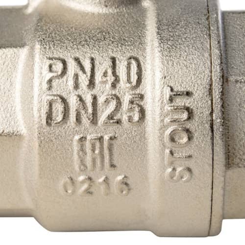 Купить Кран Stout шаровой SVB-0001-000025 полнопроходной латунный по низкой цене