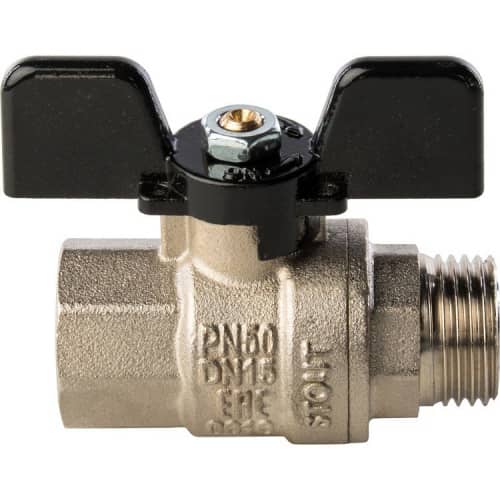 Купить Кран Stout шаровой SVB-0004-000015 полнопроходной латунный по низкой цене