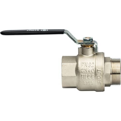 Купить Кран Stout шаровой SVB-0003-000040 полнопроходной латунный по низкой цене