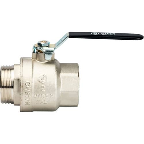 Купить Кран Stout шаровой SVB-0003-000050 полнопроходной латунный по низкой цене