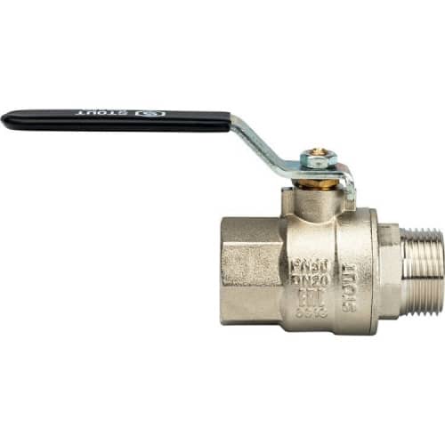 Купить Кран Stout шаровой SVB-0003-000020 полнопроходной латунный по низкой цене