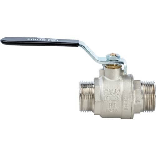 Купить Кран Stout шаровой SVB-0005-000025 полнопроходной латунный по низкой цене