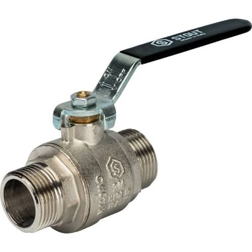 Купить Кран Stout шаровой SVB-0005-000020 полнопроходной латунный по низкой цене