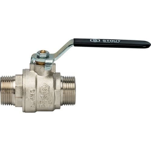 Купить Кран Stout шаровой SVB-0005-000020 полнопроходной латунный по низкой цене