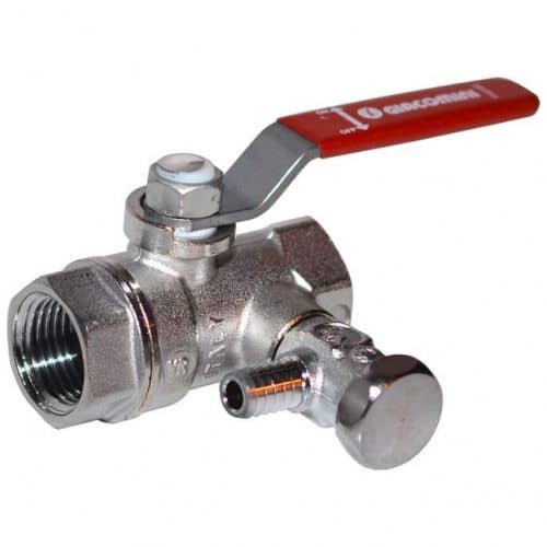 Купить Кран Giacomini шаровой R250SX004 стандартнопроходной латунный со сливом по низкой цене