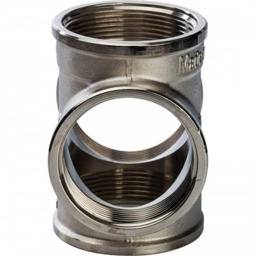 Купить Крестовина Stout SFT-0031-000002 2 дюйма никелированная с внутренней резьбой по низкой цене