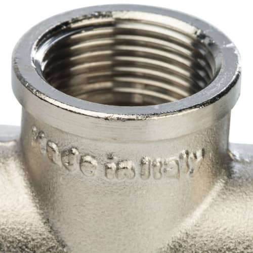 Купить Крестовина Stout SFT-0031-000034 3/4 дюйма никелированная с внутренней резьбой по низкой цене