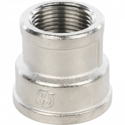 Купить Муфта Stout переходная SFT-0006-000134 1х3/4 дюйма никелированная с внутренней резьбой по низкой цене