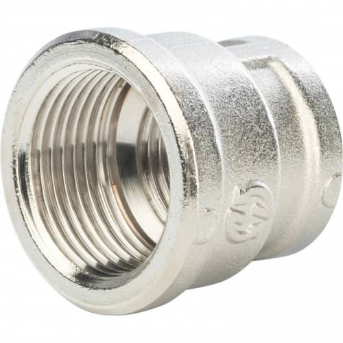 Купить Муфта Stout переходная SFT-0006-003412 3/4х1/2 дюйма никелированная с внутренней резьбой по низкой цене