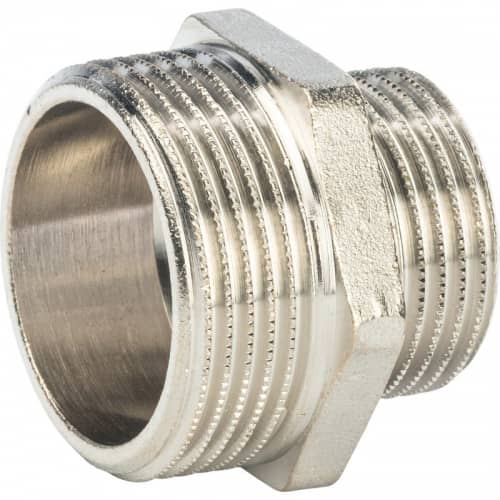 Купить Ниппель Stout переходной SFT-0004-001141 1 1/4х1 дюйм никелированный с наружной резьбой по низкой цене