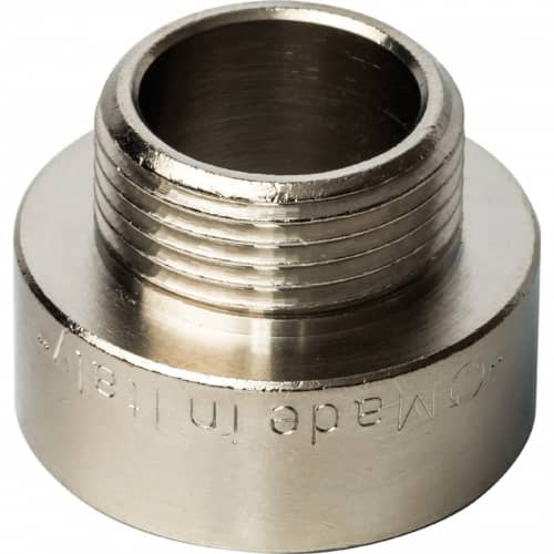 Купить Переходник Stout SFT-0008-000134 1х3/4 дюйма никелированный с внутренней и наружной резьбой по низкой цене