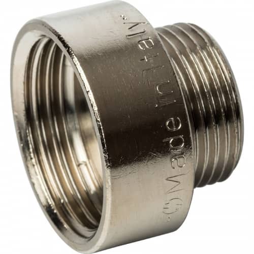 Купить Переходник Stout SFT-0008-000134 1х3/4 дюйма никелированный с внутренней и наружной резьбой по низкой цене