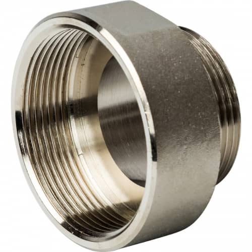 Купить Переходник Stout SFT-0008-002112 2х1 1/2 дюйма никелированный с внутренней и наружной резьбой по низкой цене