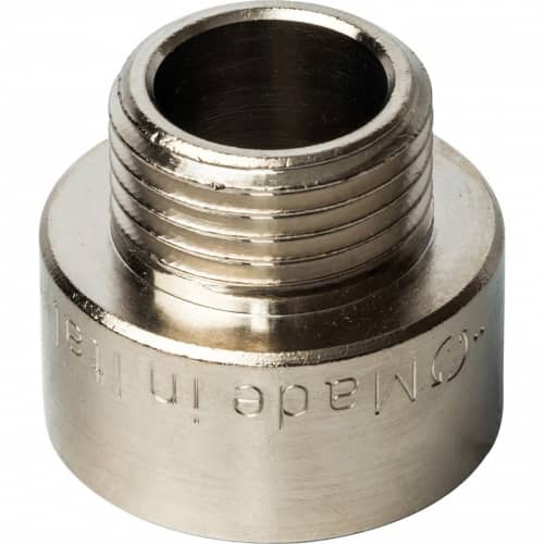 Купить Переходник Stout SFT-0008-003412 3/4х1/2 дюйма никелированный с внутренней и наружной резьбой по низкой цене
