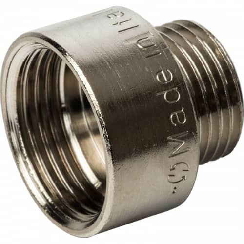 Купить Переходник Stout SFT-0008-003412 3/4х1/2 дюйма никелированный с внутренней и наружной резьбой по низкой цене