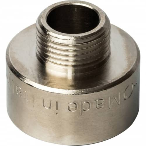 Купить Переходник Stout SFT-0008-003438 3/4х3/8 дюйма никелированный с внутренней и наружной резьбой по низкой цене
