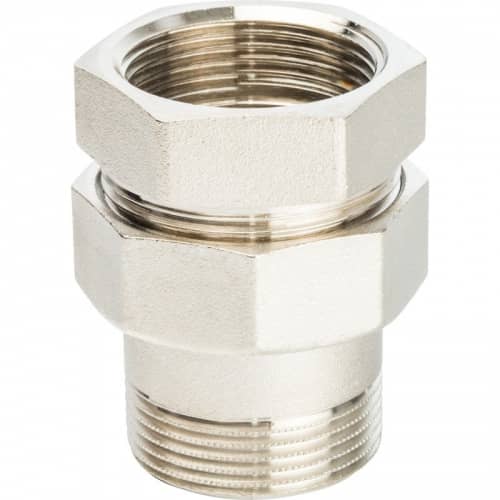 Купить Соединитель Stout разъемный американка SFT-0041-000114 1 1/4 дюйма уплотнение под гайкой o-ring кольцо никелированное с внутренней и наружной резьбой по низкой цене