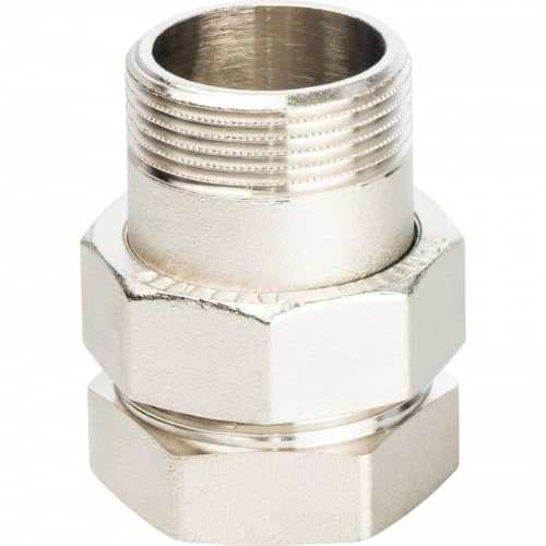 Купить Соединитель Stout разъемный американка SFT-0041-000114 1 1/4 дюйма уплотнение под гайкой o-ring кольцо никелированное с внутренней и наружной резьбой по низкой цене
