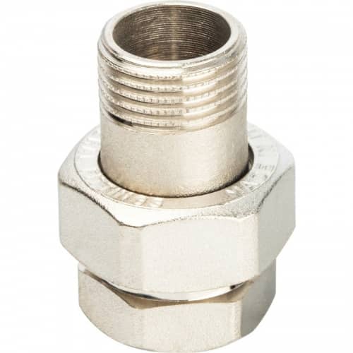 Купить Соединитель Stout разъемный американка SFT-0041-000012 1/2 дюйма уплотнение под гайкой o-ring кольцо никелированное с внутренней и наружной резьбой по низкой цене
