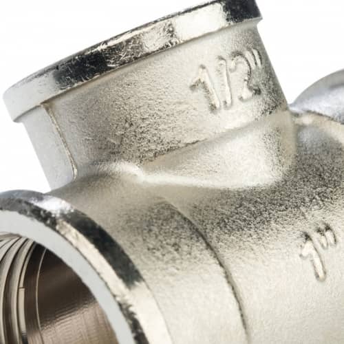 Купить Тройник Stout переходной SFT-0022-001121 1х1/2х1 дюйм никелированный с внутренней резьбой по низкой цене